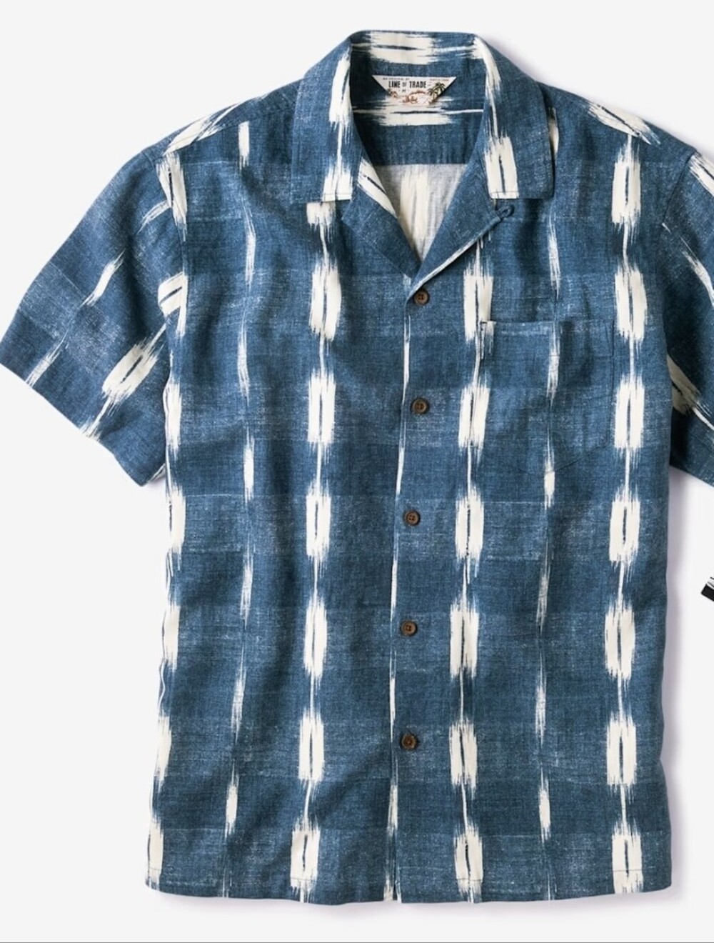 Line Of Trade Linen Mens Camp Shirt